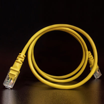 Wukusy high-speed 78cm Ethernet LAN cable for office use, with RJ45 connectors on each end and black cable sheath.