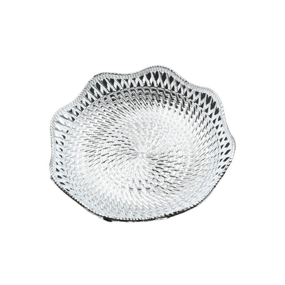 Wukusy round traditional serving tray for home use, decorative and multipurpose, ideal for serving snacks or Mukhwas.