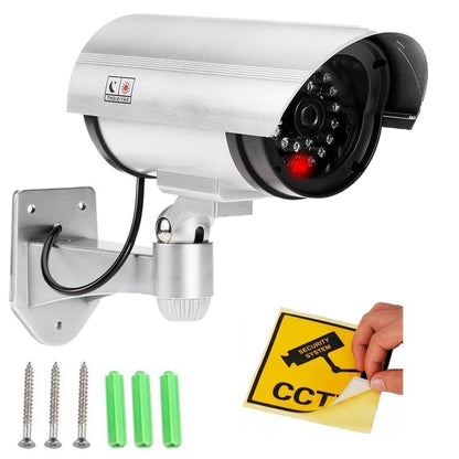 Wukusy 1481 wireless fake CCTV security camera for outdoor home security, with IR LED lights and realistic dummy design