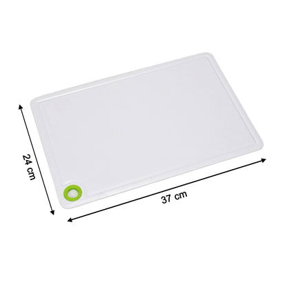 Wukusy 2316 plastic fruit and vegetable chopping board with colorful sections for kitchen food prep.