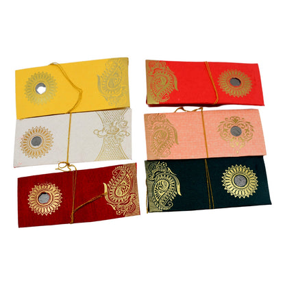Wukusy set of 10 multicolor wedding gift envelopes with coin and cash covers for special occasions like birthdays, marriages, and baby showers.