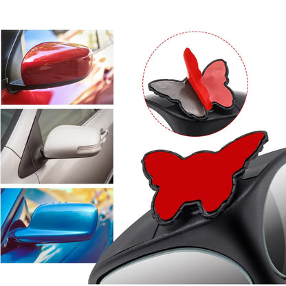 Wukusy 2-in-1 car blind spot mirror with 360° rotation, adjustable HD glass for enhanced vehicle visibility.