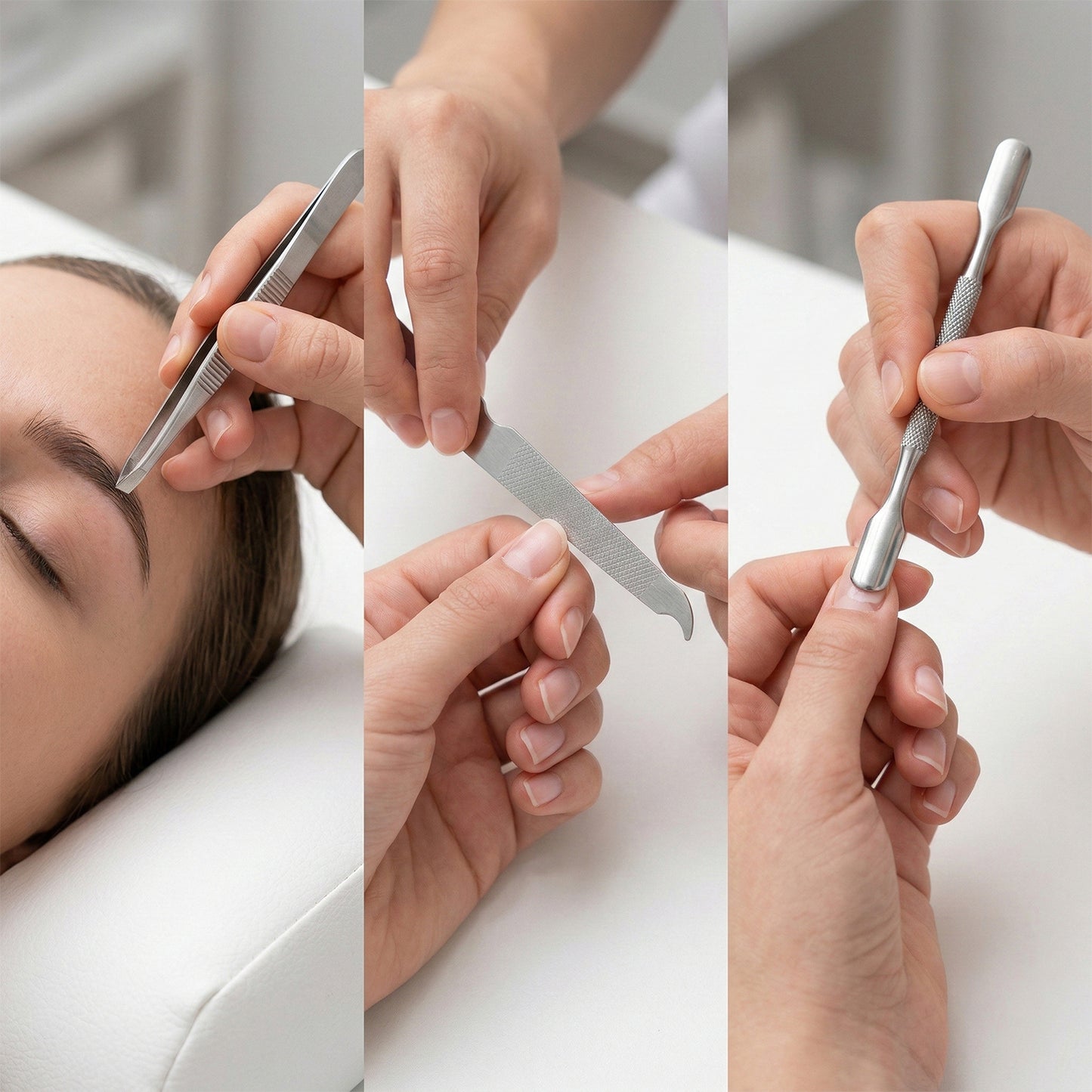 Wukusy 5-in-1 manicure pedicure grooming kit with nail clippers, files, and tools in a storage case for comprehensive nail care.