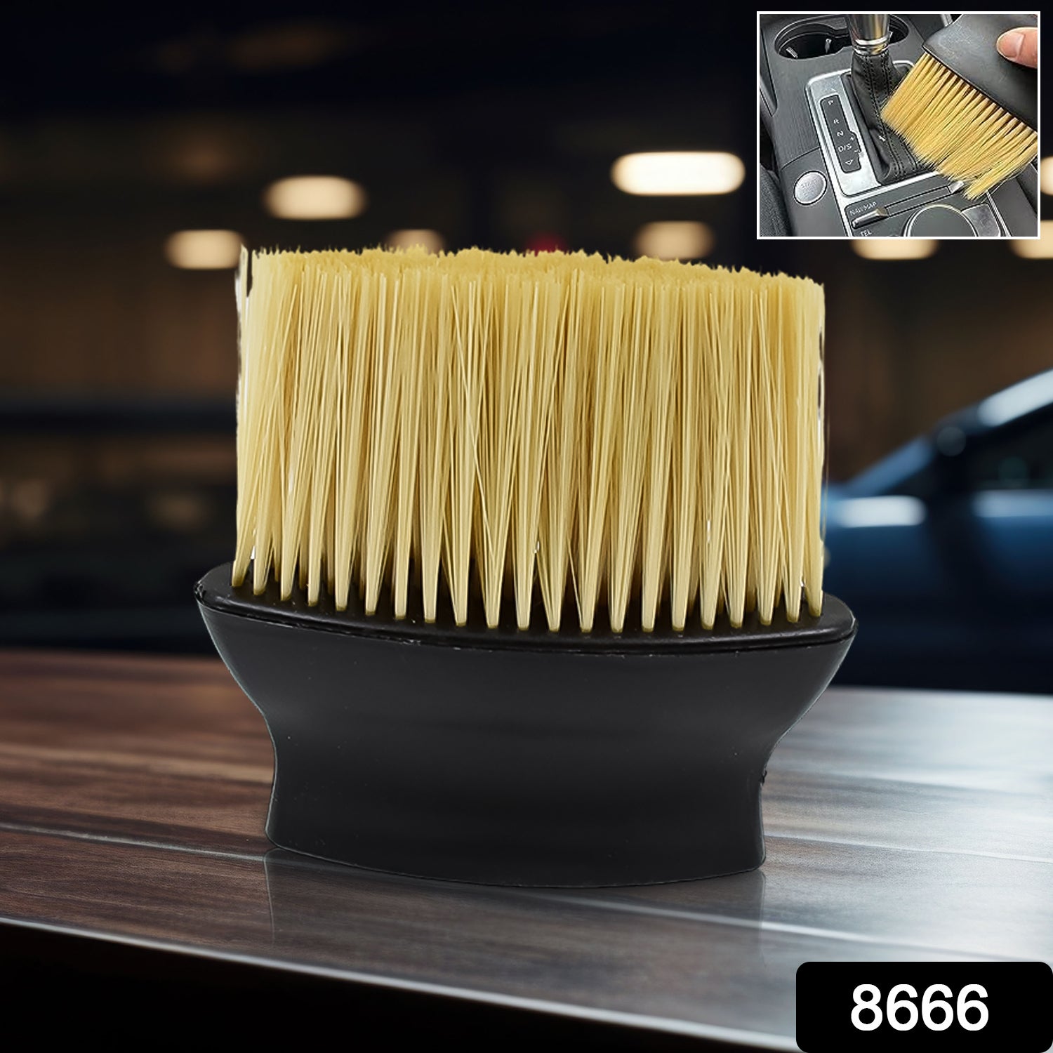 Wukusy multipurpose soft car air conditioner cleaner brush, automotive tool for cleaning vents and filters, with a soft bristle design.