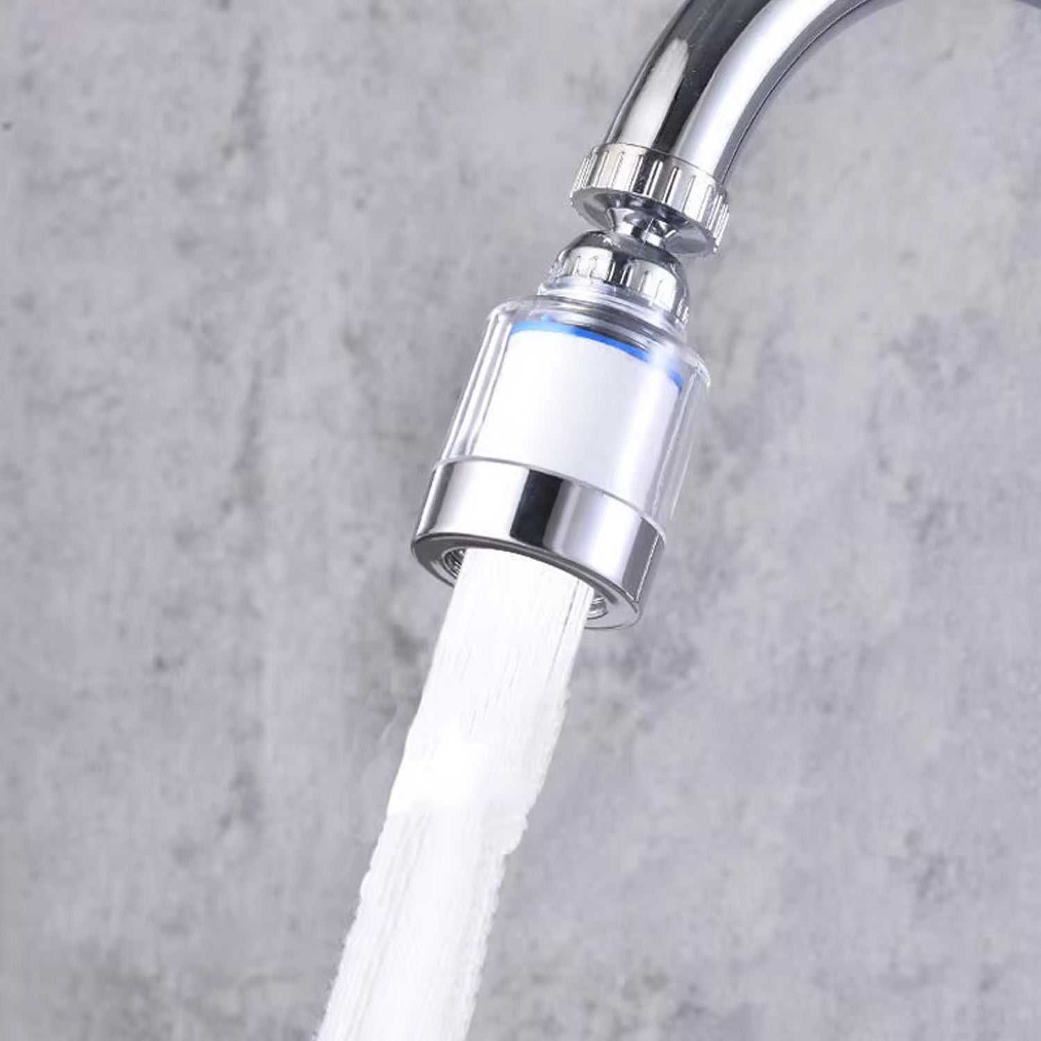 Wukusy water faucet extender with swivel aerator, kitchen sink faucet attachment, flexible and easy to install for improved water flow.