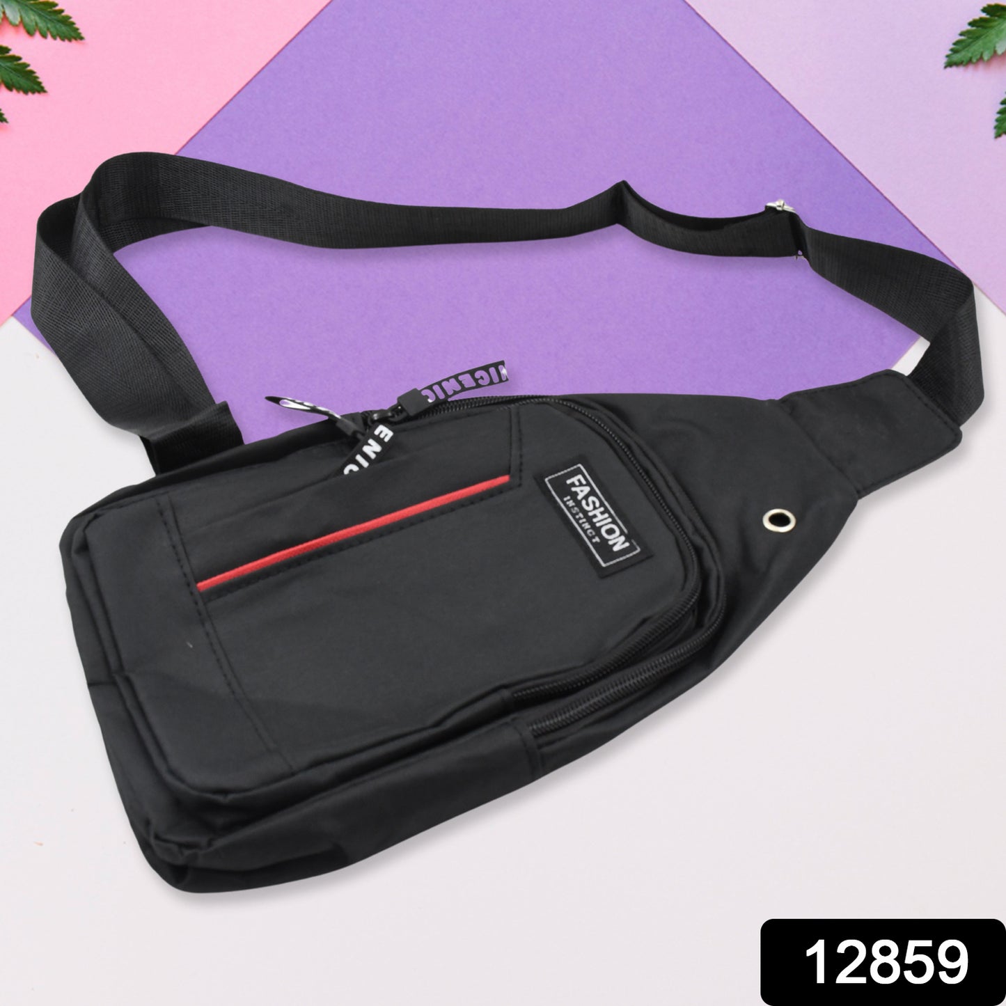Wukusy waterproof anti-theft cross-body fanny pack with USB charging port, earphone hook, and multiple compartments for travel and casual use