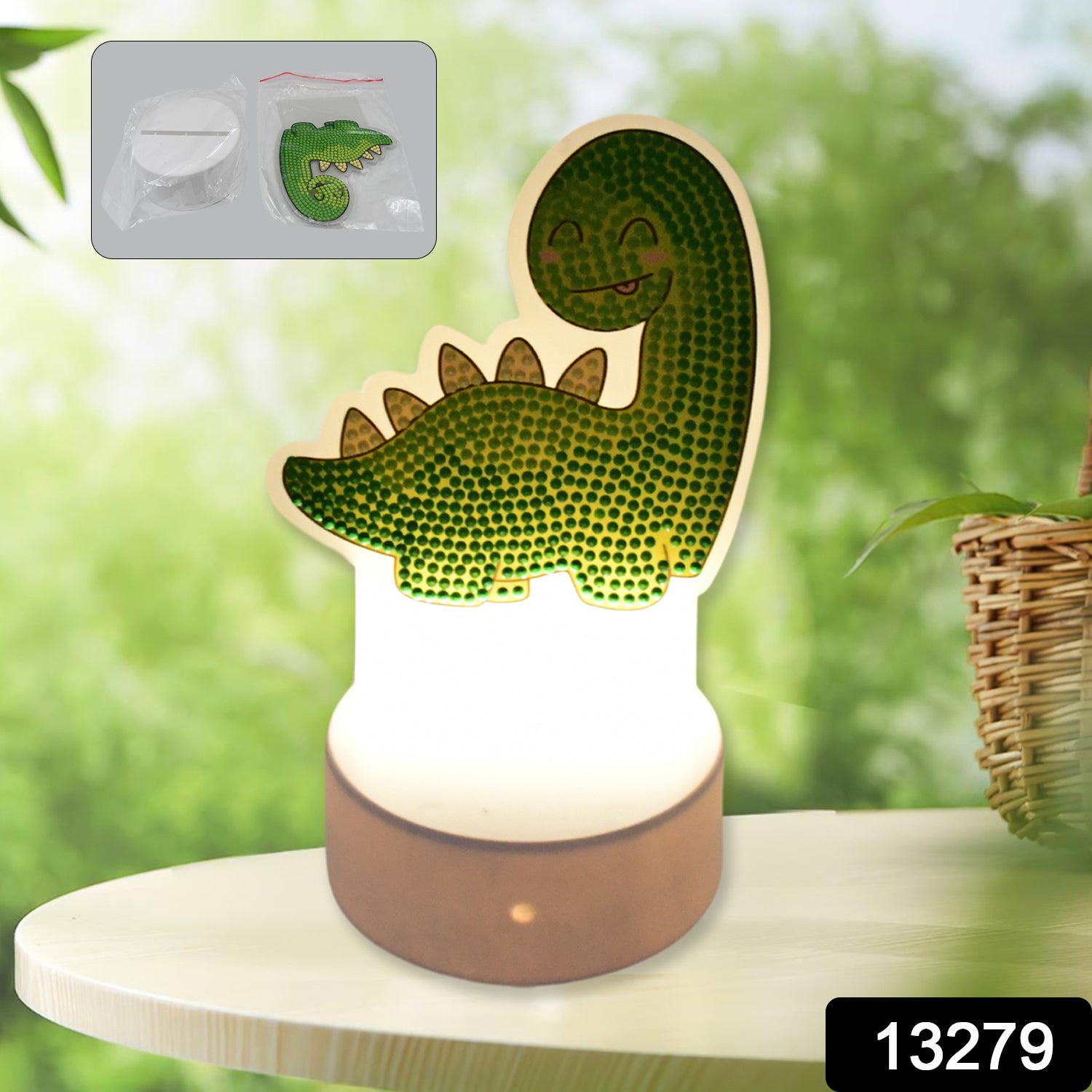 Wukusy kids night light toy with colorful mixed design, suitable for toddlers' bedroom decor, battery not included.