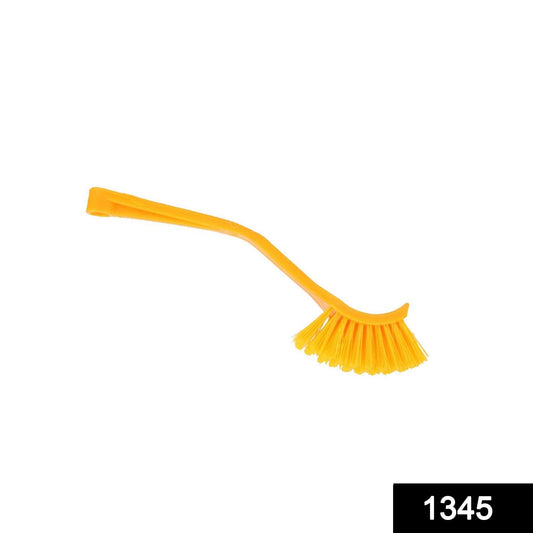 Multicolour plastic wash basin toilet seat cleaning brush by Wukusy, with ergonomic handle and durable bristles for cleaning toilet seats.