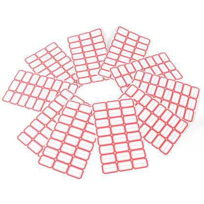 Wukusy multipurpose blank label sticker sheets, 10 sheets for office use with customizable labels and adhesive backing.