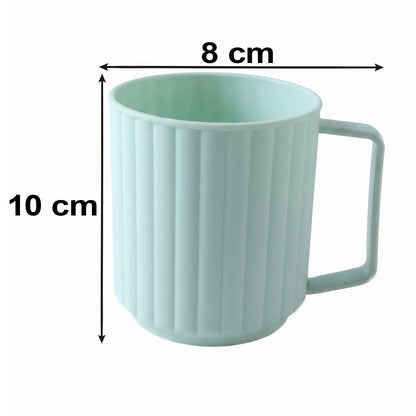 Unbreakable Plastic Drinking Mug With Handle For Coffee Tea And Milk (1 Pc)