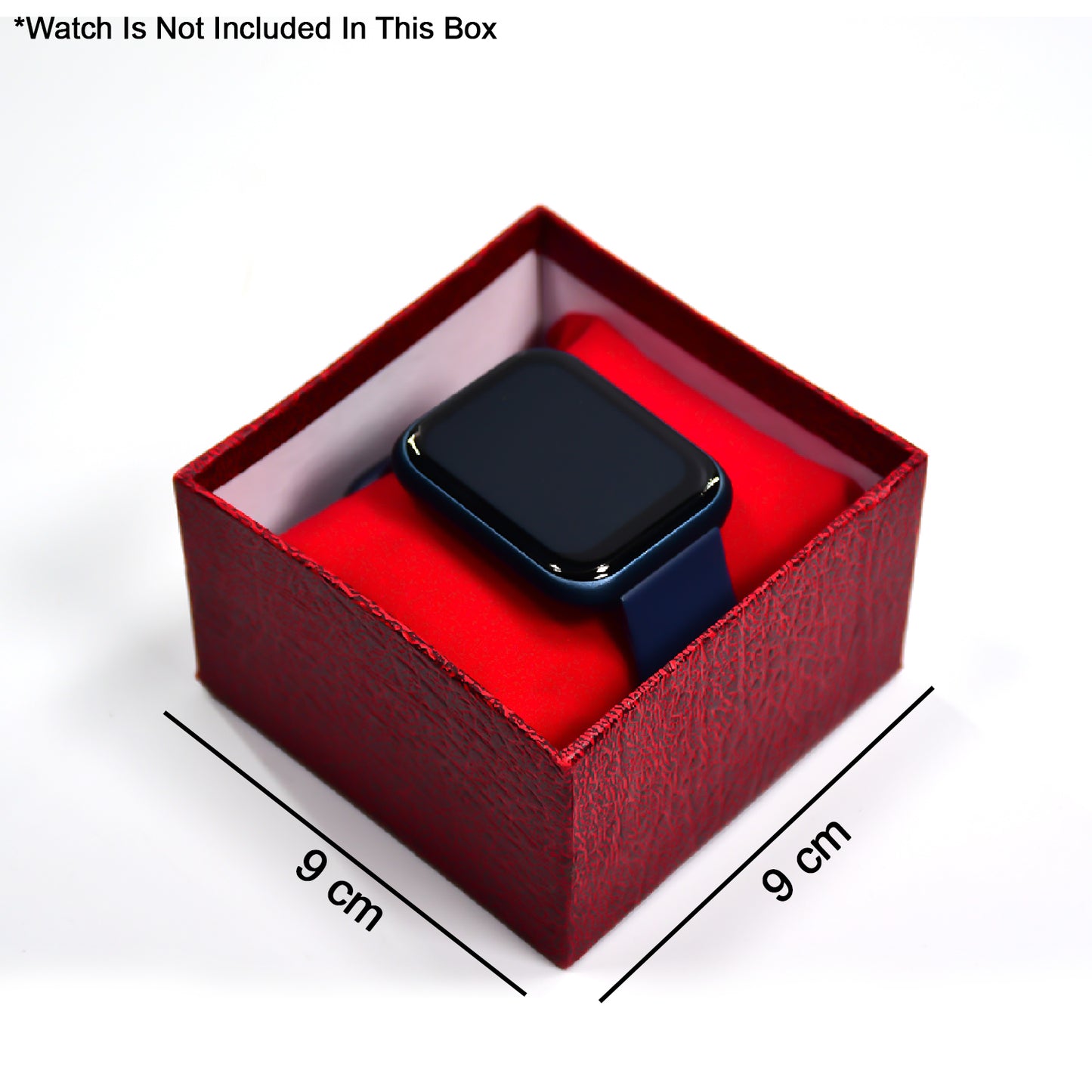 Wukusy 1823 cardboard watch box with padded interior for displaying a single watch, ideal for gift packaging or storage.