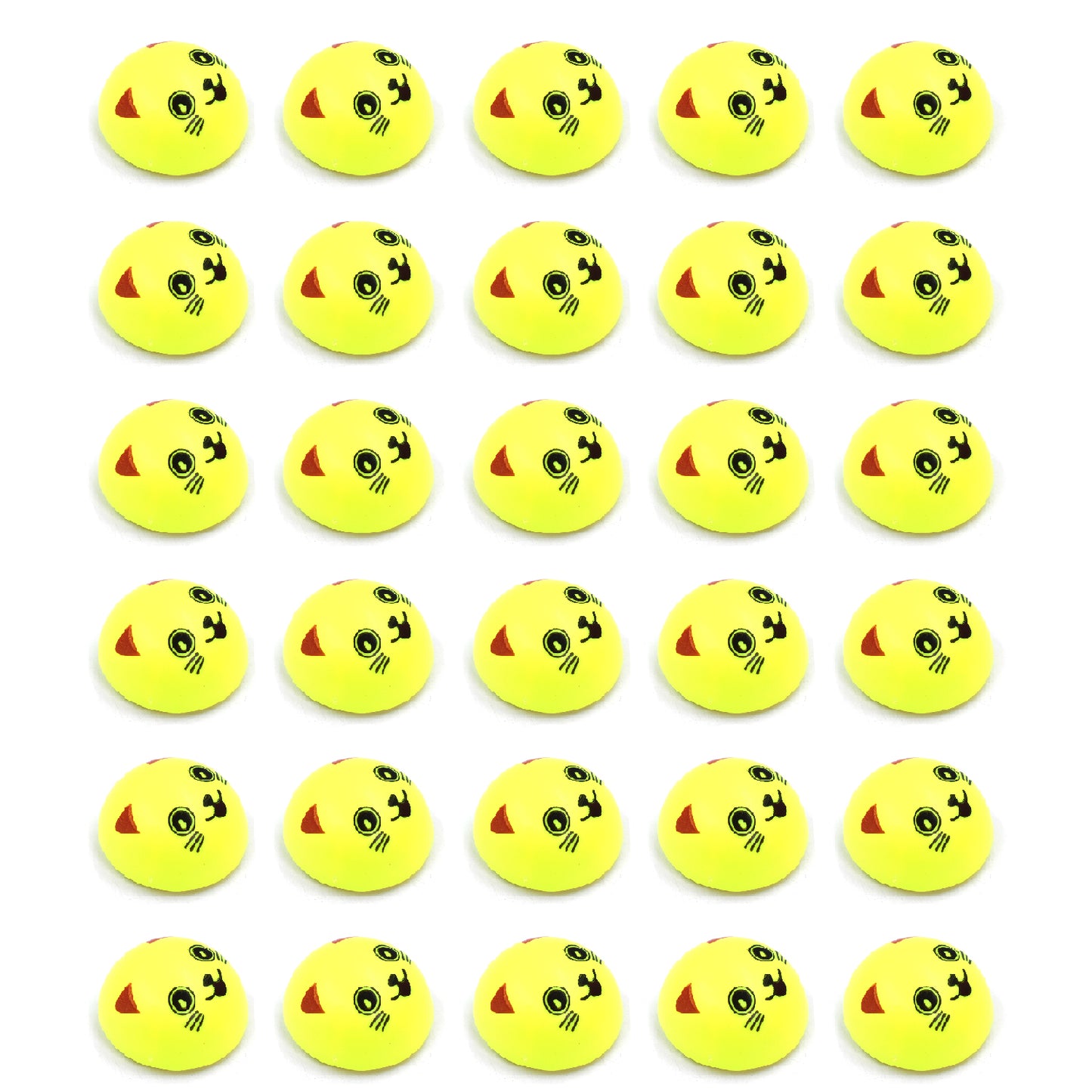 Wukusy 30-piece pull back smiley toy set with colorful, smiling face toys perfect for kids' fun and play.