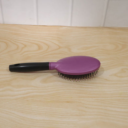 Wukusy cushioned paddle hair brush with ball tip bristles for men and women, showing the brush's soft cushion and bristle design
