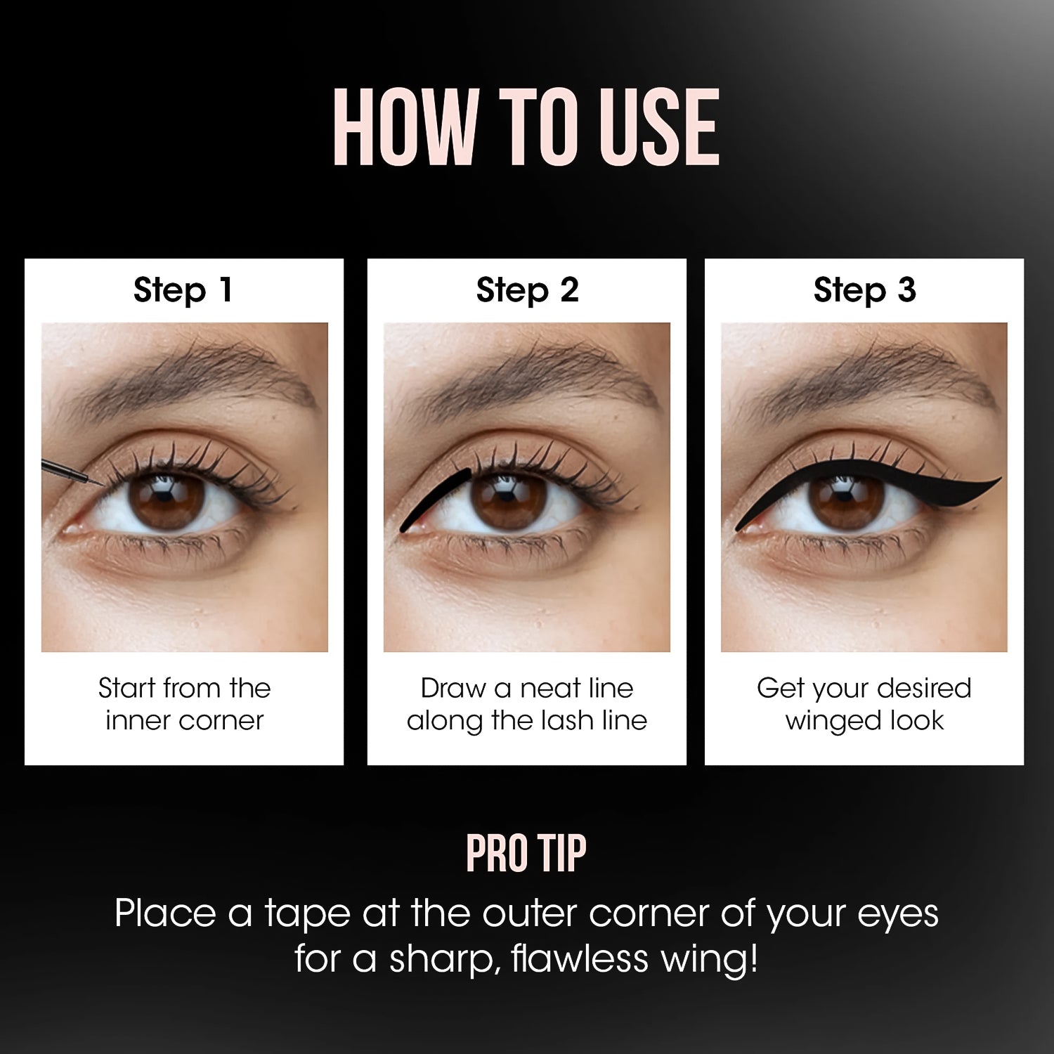 Wukusy Og Beauty Mystic Eyeliner in 4.5ml, sleek black liquid eyeliner with precise applicator for defined eye looks.