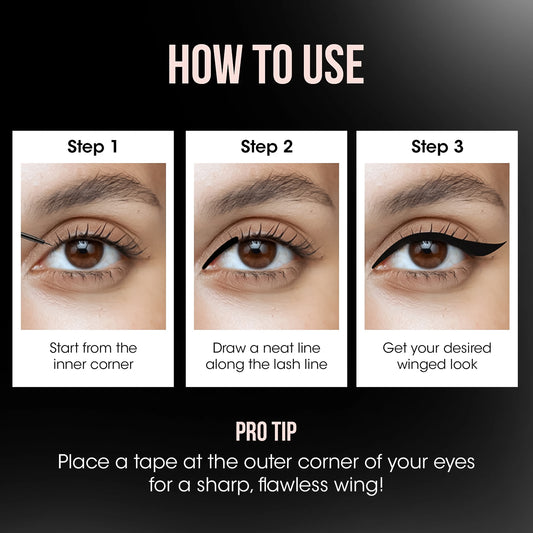 Wukusy Og Beauty Mystic Eyeliner in 4.5ml, sleek black liquid eyeliner with precise applicator for defined eye looks.