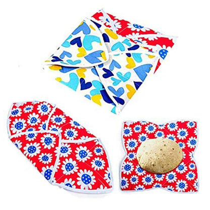 Square Hygienic Rotichapati cover by Wukusy with multi-print design, ideal for home and kitchen use, shown in the image.