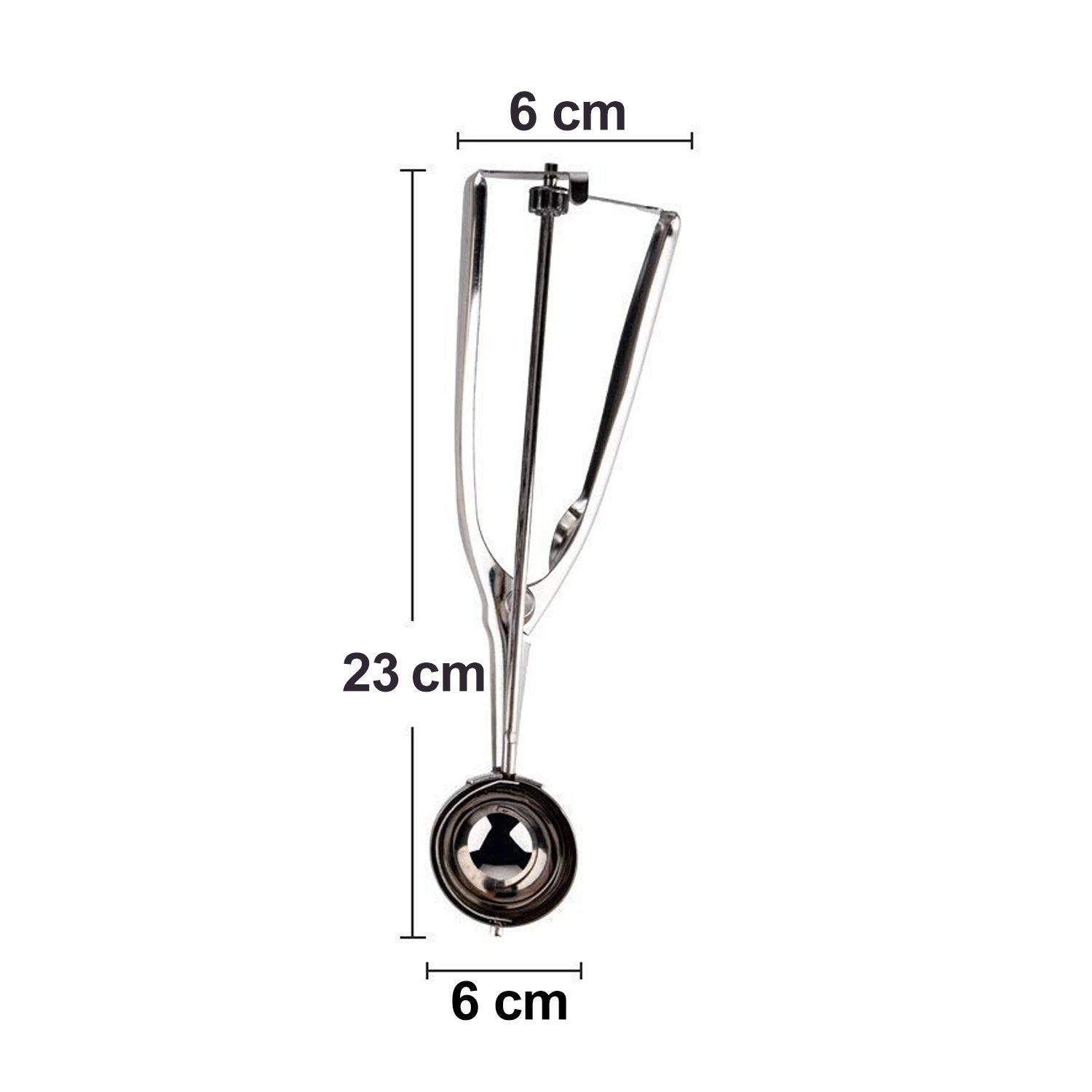 Stainless steel ice cream serving spoon scooper by Wukusy, with a sturdy handle and rounded scoop for easy serving.