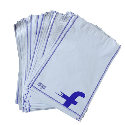 Wukusy Flipkart courier bags, 6.5 x 8 inch tamper-proof polybags, pack of 100 for secure product packaging.