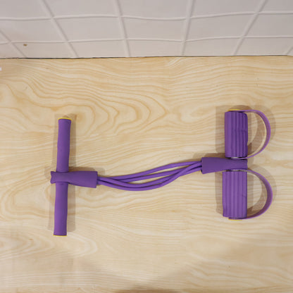 Wukusy portable resistance exerciser with pull rope and foot pedal support, ideal for strength training and workouts.