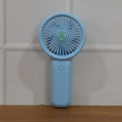 Wukusy portable mini handheld fan for personal cooling, compact device with adjustable settings and ergonomic handle.