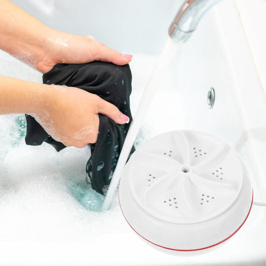 Wukusy 6152a mini washing machine with door hinge, lightweight turbo washer, USB cable for home, camping, or college use