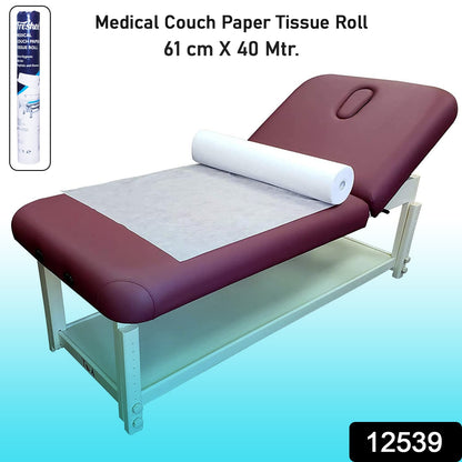Wukusy Freshee Medical Couch Paper Tissue Roll, 61 cm x 40 meters, health and beauty disposable medical paper for patient comfort