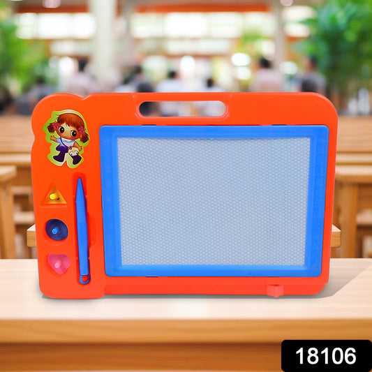 Wukusy magnetic slate sketch pad for kids, 27x19 cm, featuring a black slate surface and magnetic drawing tools for creative play.