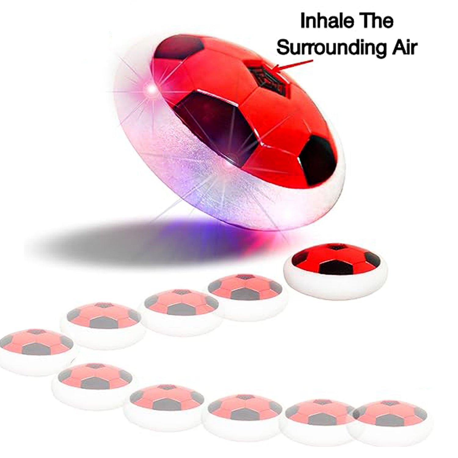 Wukusy hover soccer ball toy with foam bumper, designed for safe indoor play and active fun for kids.
