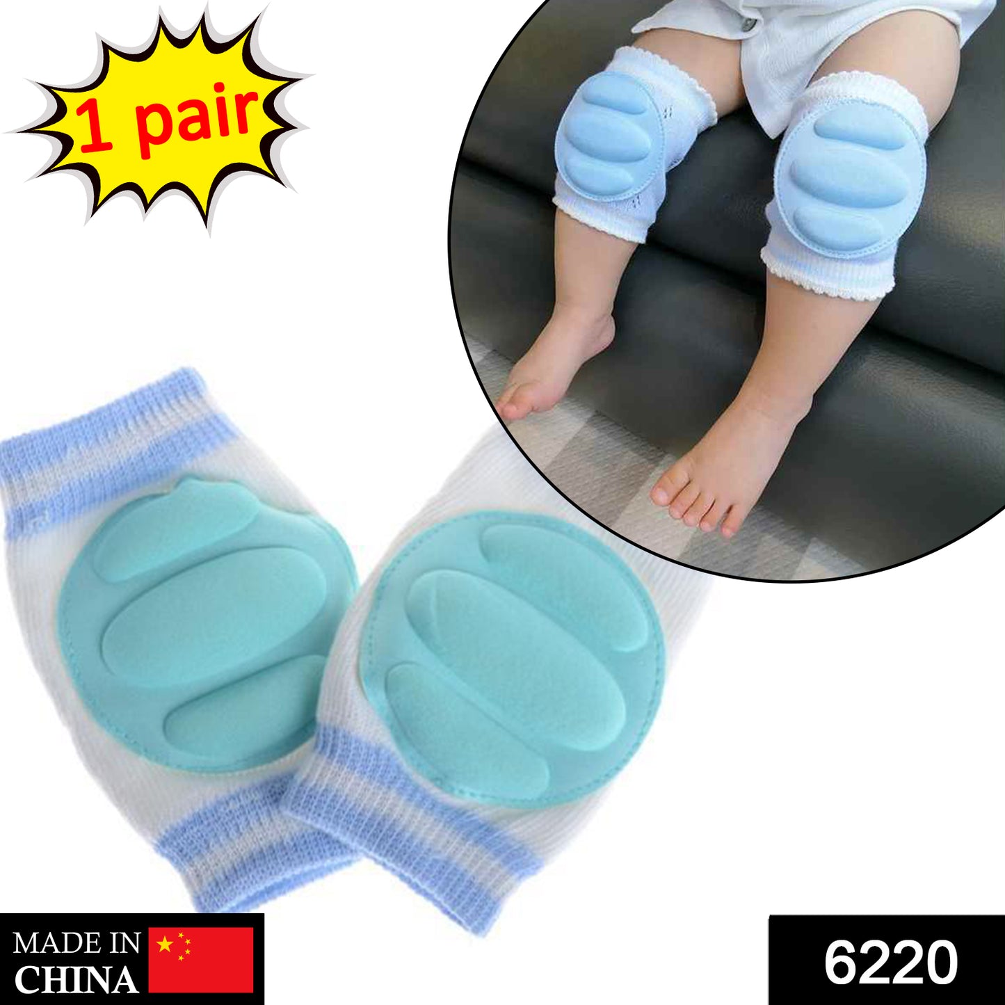 Kids wearing Wukusy 6220 knee protectors, durable and adjustable for active play and outdoor activities.