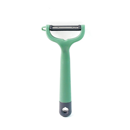 Wukusy Apex Premium ergonomic vegetable and fruit peeler with a comfortable handle, ideal for kitchen prep tasks.