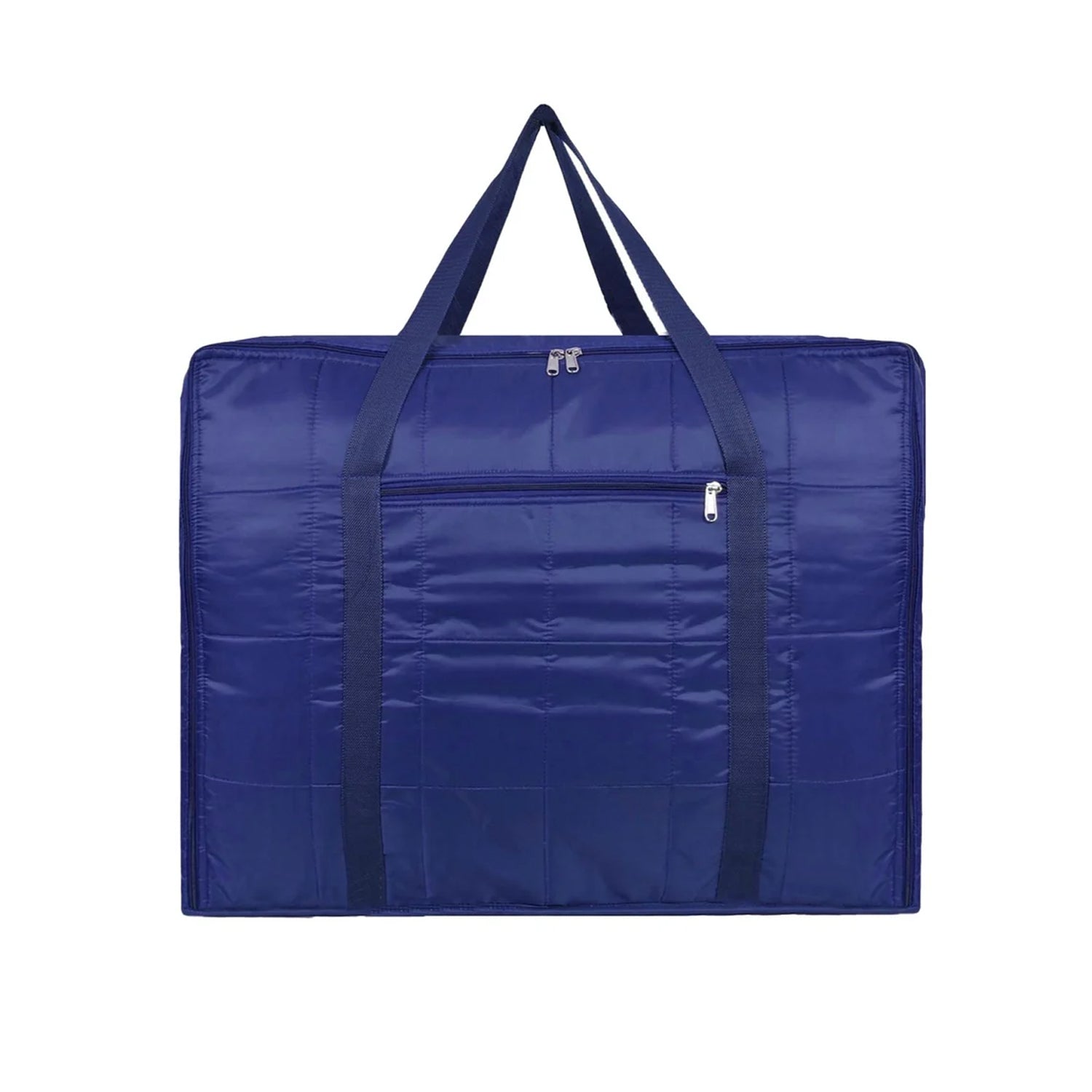 Wukusy blanket storage bag in 60x47x33 cm, fabric bag with zipper and handles for organizing blankets or linens.