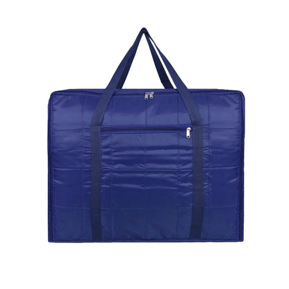 Wukusy blanket storage bag in 60x47x33 cm, fabric bag with zipper and handles for organizing blankets or linens.