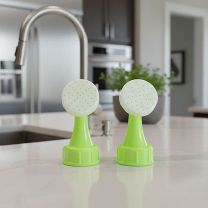 Wukusy garden water sprinkler head with 2 watering nozzles for plants, adjustable garden watering and irrigation.