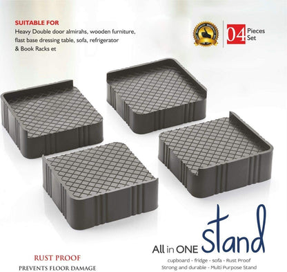 Set of four Wukusy heavy duty cupboard, refrigerator, sofa base stands for home improvement, durable and versatile for various furniture needs.