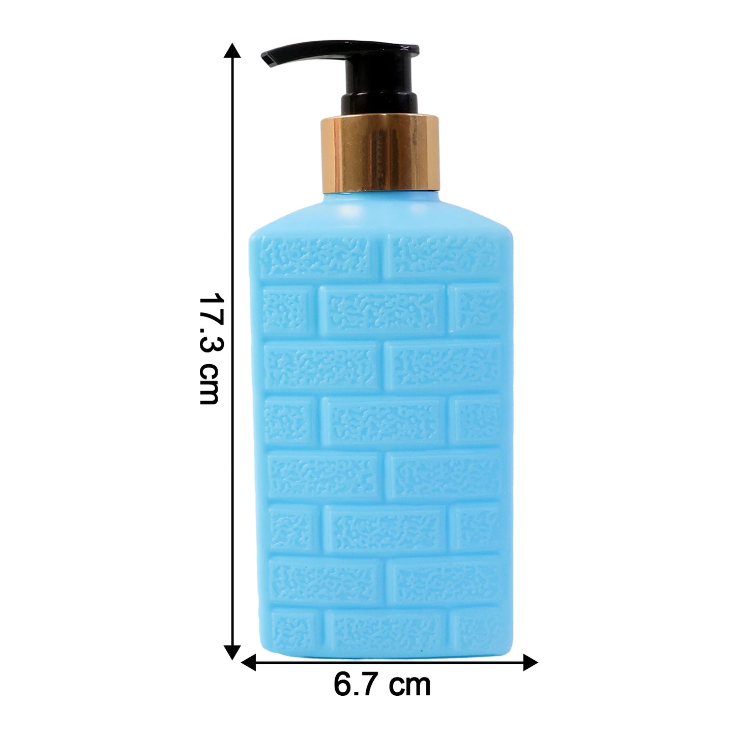 Wukusy plastic soap dispenser pump bottle with a sleek, clear design for easy use and refilling in the bathroom or kitchen.