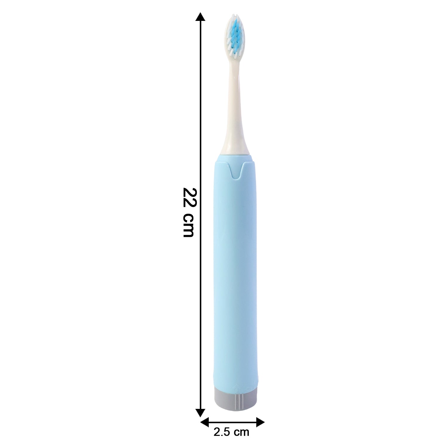 Wukusy portable electric toothbrush with battery operation, compact design for travel and everyday oral hygiene.