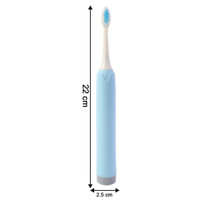 Wukusy portable electric toothbrush with battery operation, compact design for travel and everyday oral hygiene.