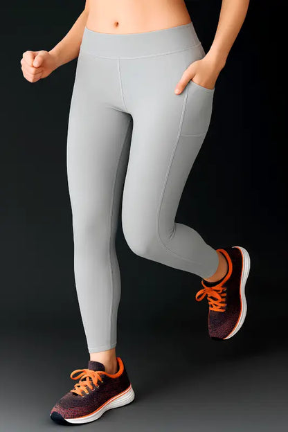 Ekom women's breathable and stretchable yoga tights, gym leggings perfect for activewear, in a comfortable fit for girls and women.