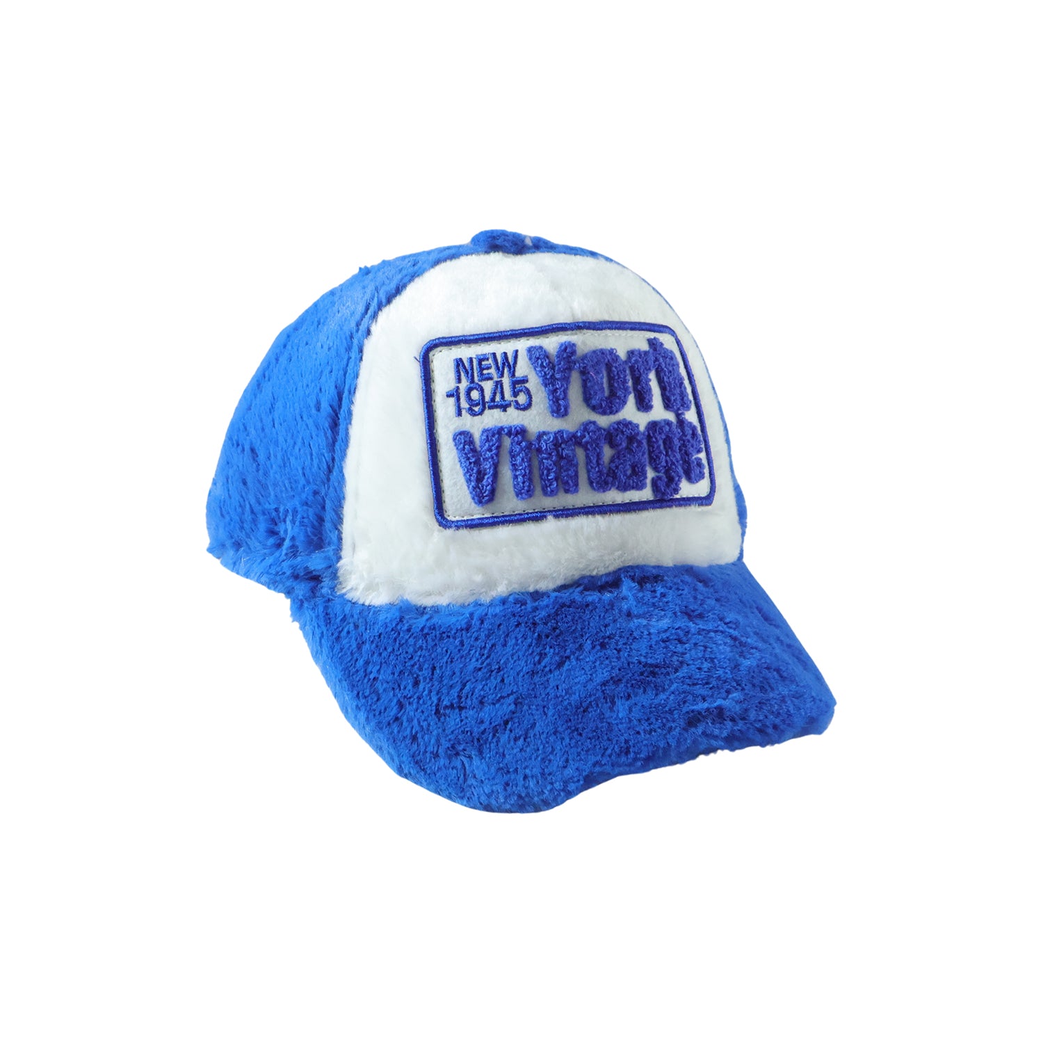 Wukusy vintage New York winter furry cap with plush lining, stylish retro design, perfect for cold weather.