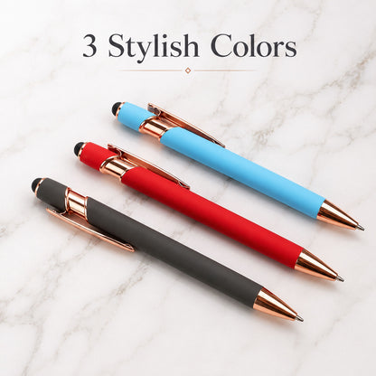 Wukusy mix color ballpoint pen with smooth ink, suitable for school, office, and home writing tasks, shown with colorful ink tips.