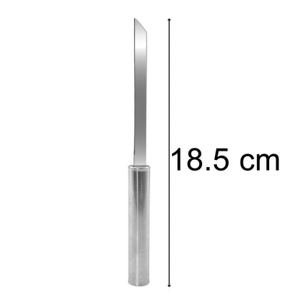 Wukusy utility knife with stainless steel blade and strong grip, pack of 12, shown with blades extended for cutting tasks.