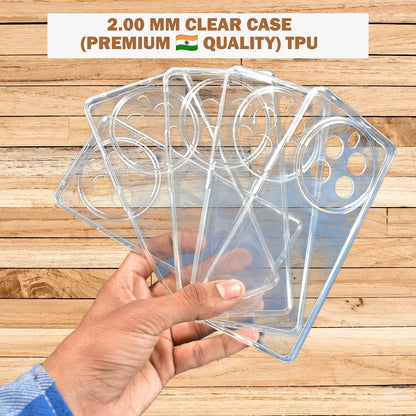 Clear TPU soft case for Nothing Phone by Wukusy, showing the transparent, flexible mobile accessory with precise cutouts.