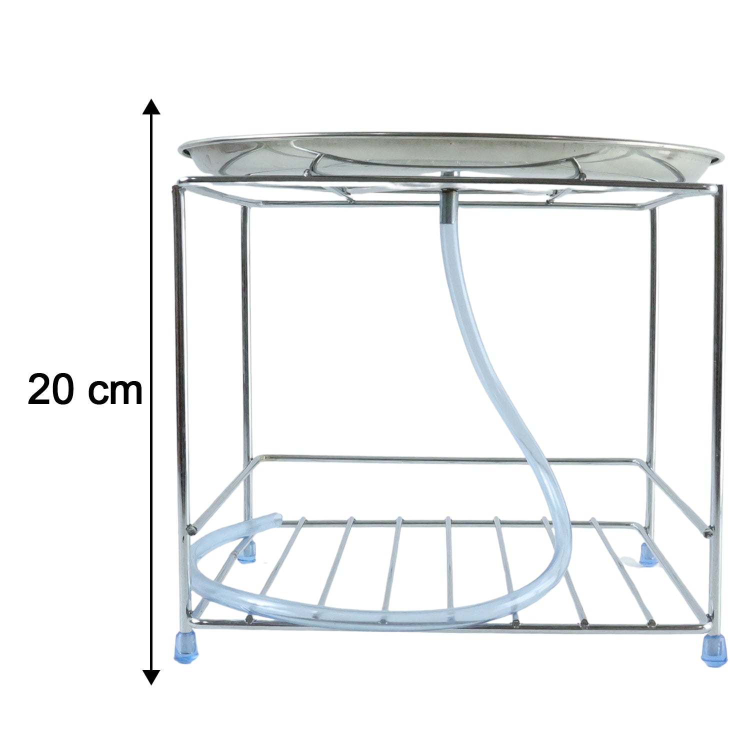 Heavy duty stainless steel multipurpose utensils stand by Wukusy, featuring multiple slots for organizing kitchen utensils.