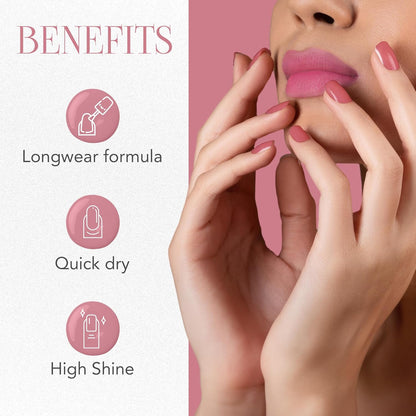 Wukusy Og Beauty Lilac Love Gel Intense Nail Polish in 10ml bottle, vibrant lilac color, health and beauty product.
