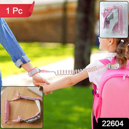 Wukusy kids safety anti-lost wrist link strap with adjustable strap and secure clip for children to prevent loss.