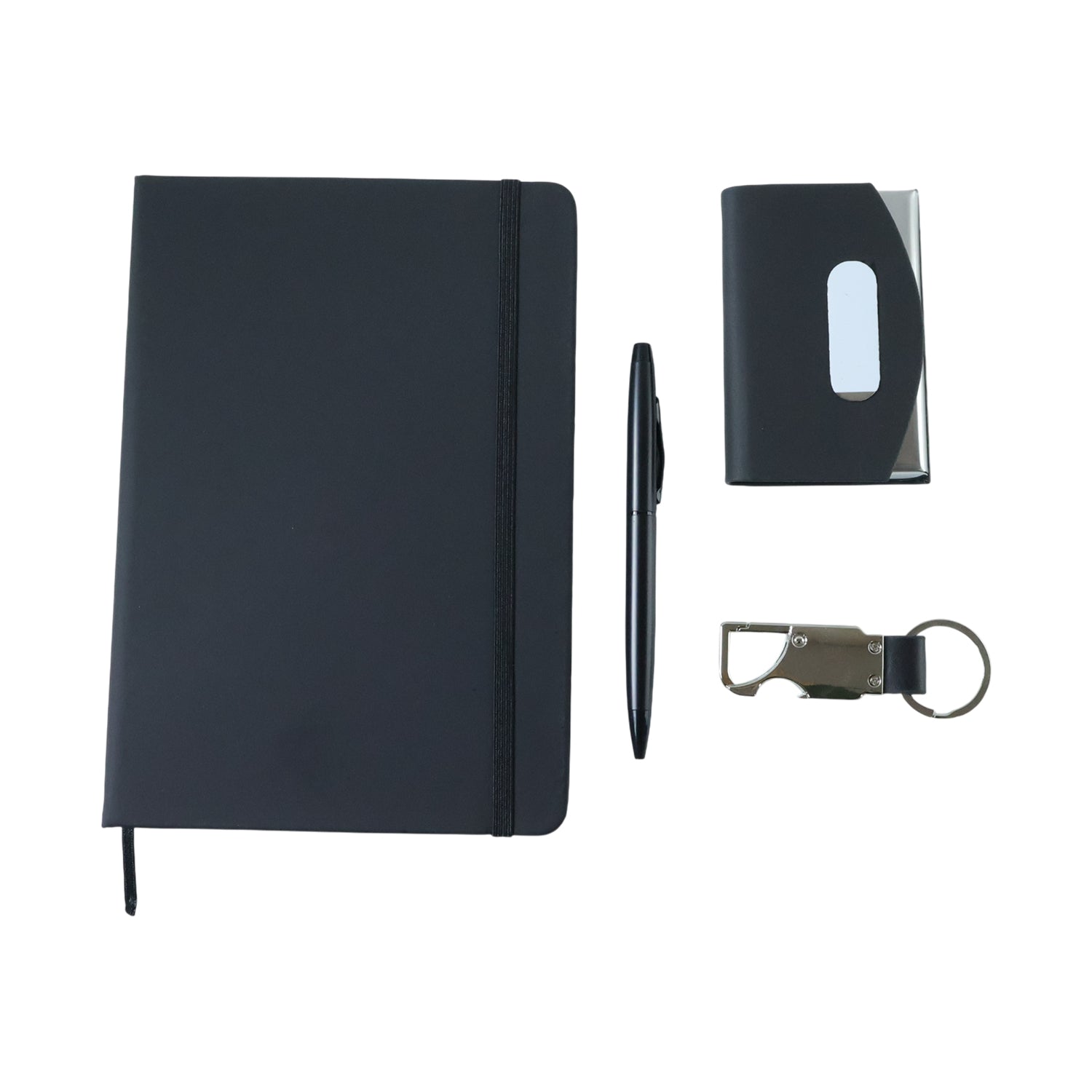 Wukusy premium 4-in-1 travel essentials combo executive gift set with toiletries, accessories, and travel organizer.