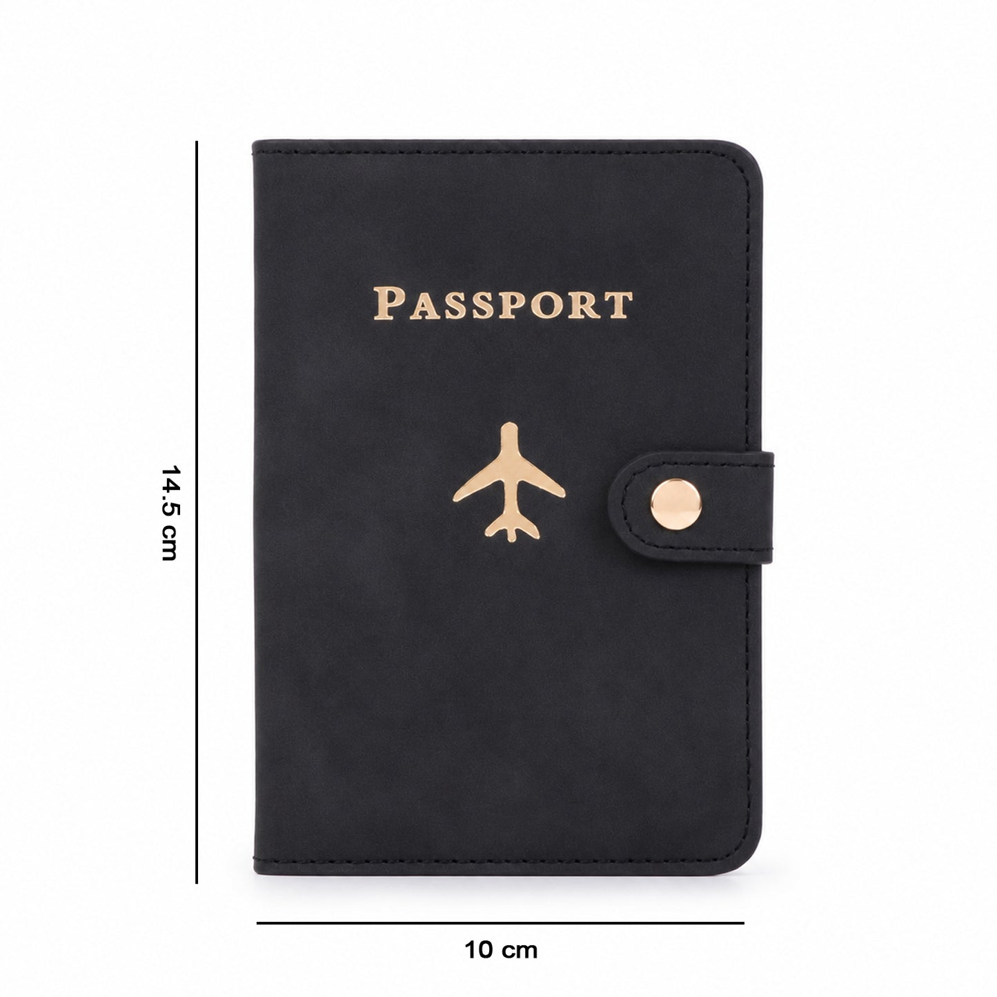 Wukusy mix travel passport holder wallet with cover, organized for travel documents, compact and stylish design.
