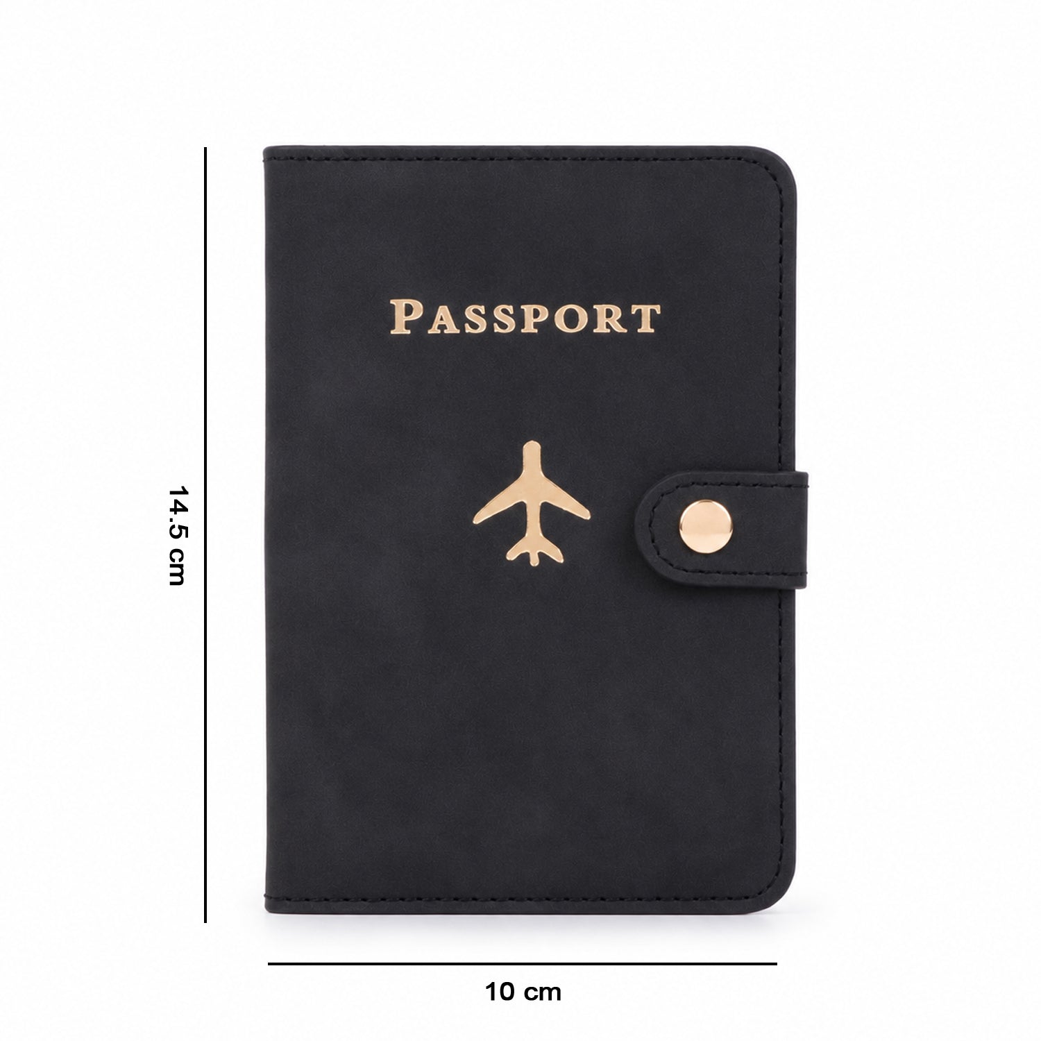 Wukusy mix travel passport holder wallet with cover, organized for travel documents, compact and stylish design.