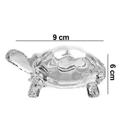 Wukusy crystal glass turtle figurine, a Feng Shui and Vastu turtle-tortoise for good luck and positive energy.