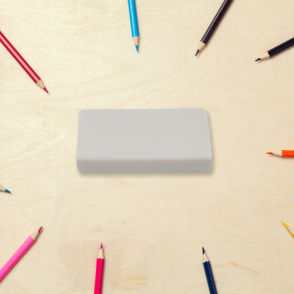 Stylish Wukusy eraser with mixed colorful design, perfect for office or school use, featuring a trendy, creative appearance.